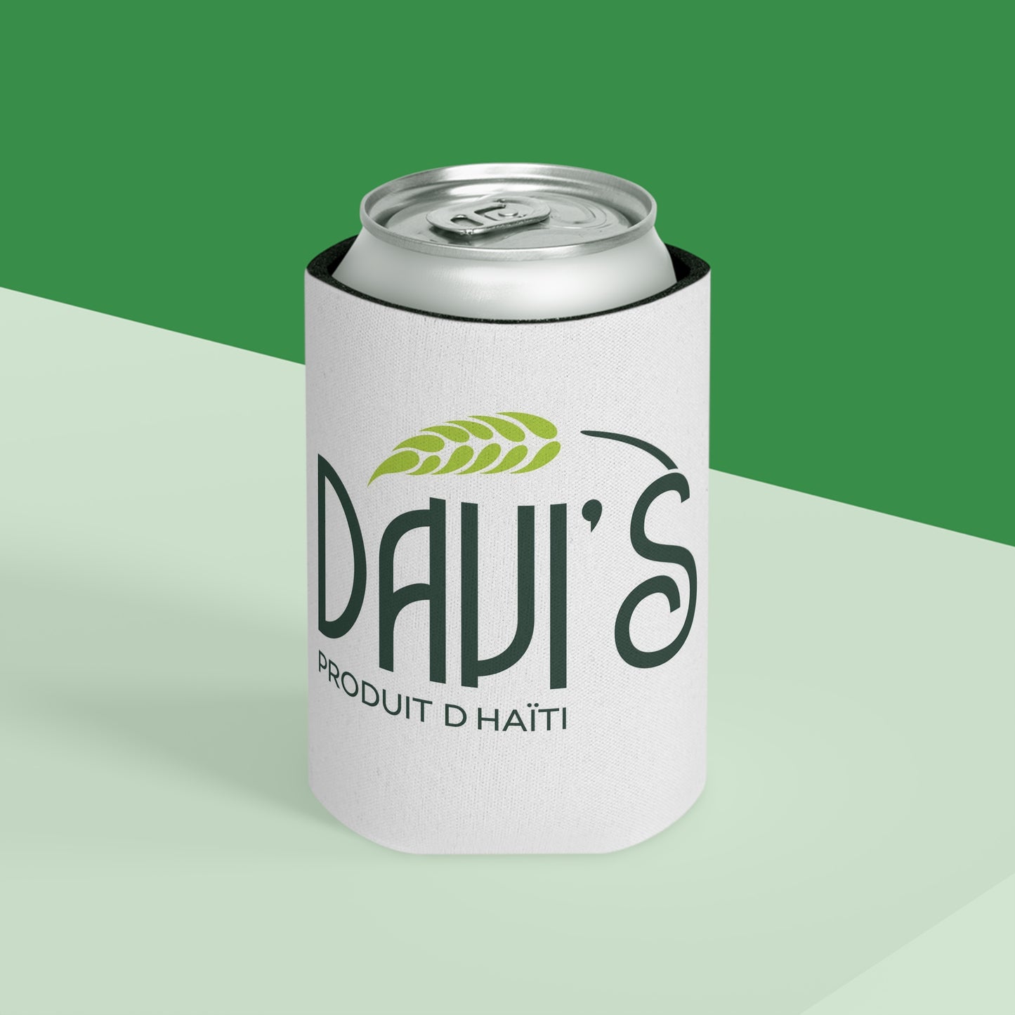 White DAVI’S  Can Cooler