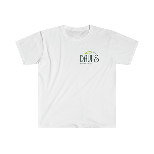 DAVI’S pocket size  white T-Shirt Unisex Softstyle